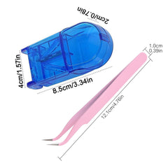 2Pcs Tweezers Set Straight and Cutter Wax Pellets Splitter