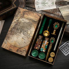 11 in 1 Gift Box Retro Wax Seal Stamp Set