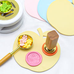 2PCS Wax Seal Duck & Apple Silicone Pad