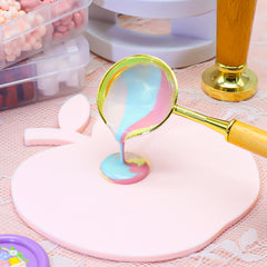 2PCS Wax Seal Duck & Apple Silicone Pad