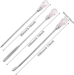 3PCS Stainless Steel Stirring Needle Spoon Tool
