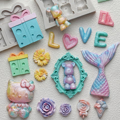 Violent Bear Mermaid KT Cat Molds