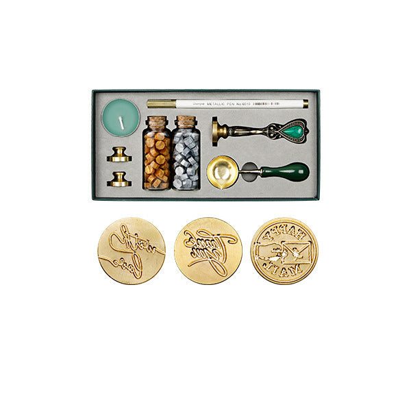 Vintage Personalized Wax Seal Stamp Set