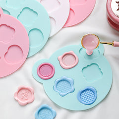Square & Bear Silicone Wax Seal Mat Mold