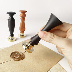 Ebony & Rosewood Handcrafted Wax Seal Stamp Handle
