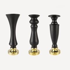 Ebony & Rosewood Handcrafted Wax Seal Stamp Handle