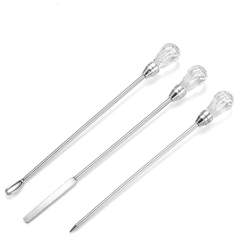 3PCS Stainless Steel Stirring Needle Spoon Tool