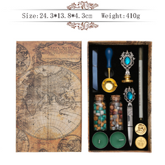 11 in 1 Gift Box Retro Wax Seal Stamp Set