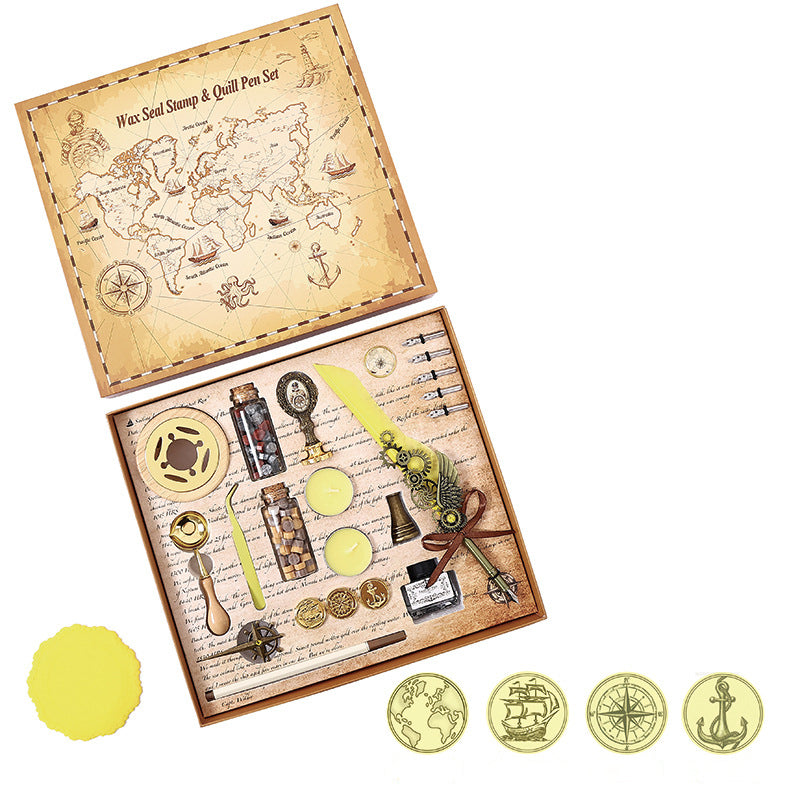 High Quality 14 in 1 Gift Box Wax Seal Stamp Kit